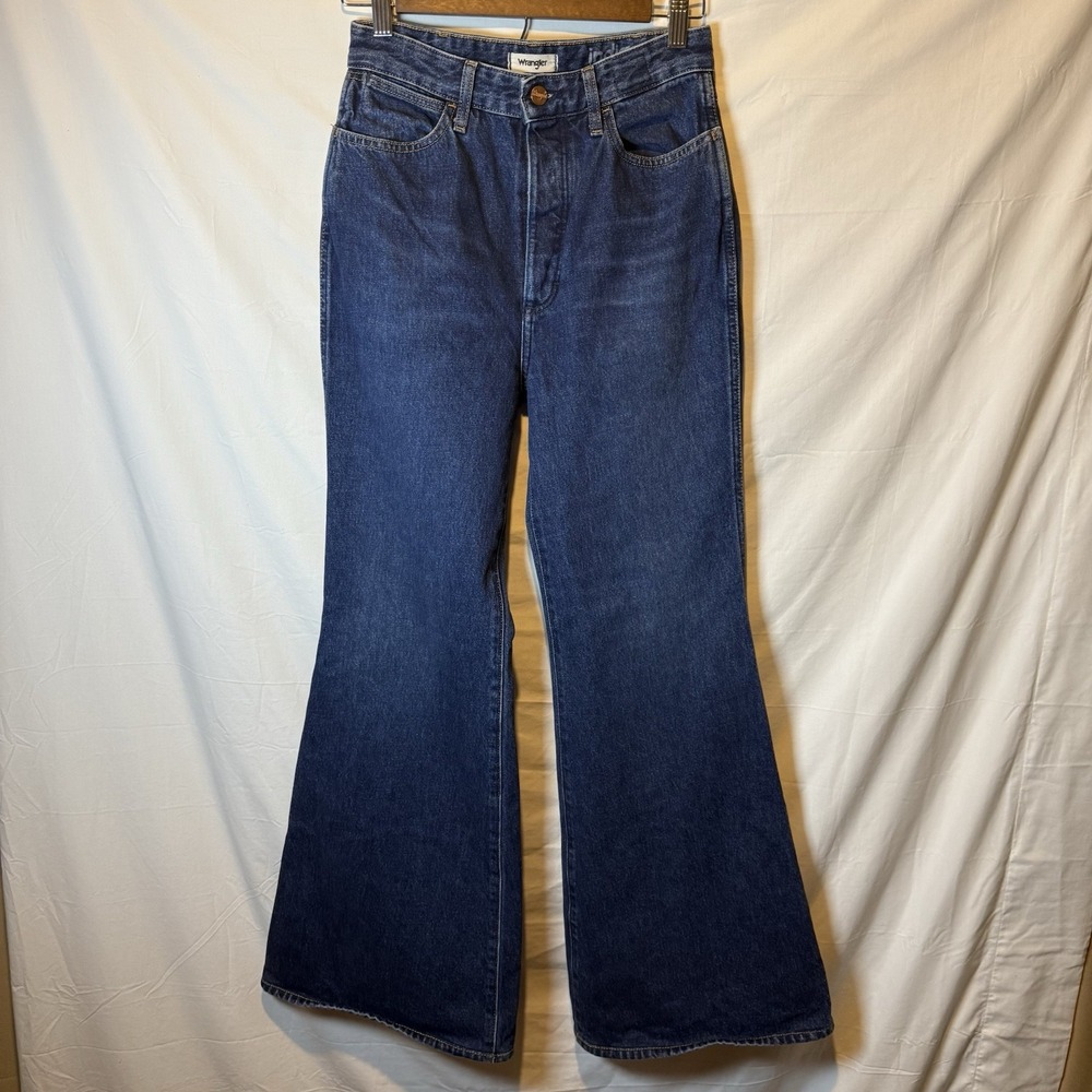 Wrangler Wanderer 622 High Rise Flare Jean Women's 26 (26x32) Denim - Picture 4 of 9